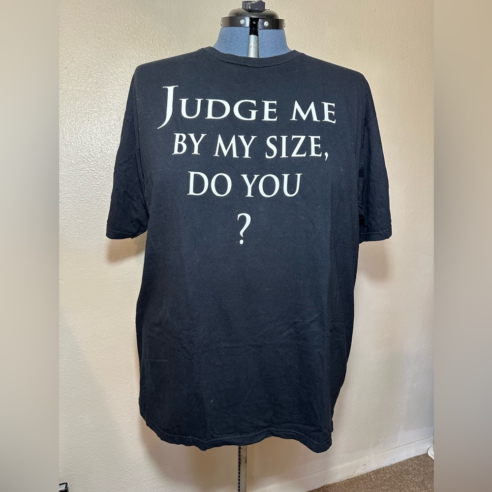 Disney Parks Vintage Star Wars Yoda “You Must Be This Tall” Black XXL Tee